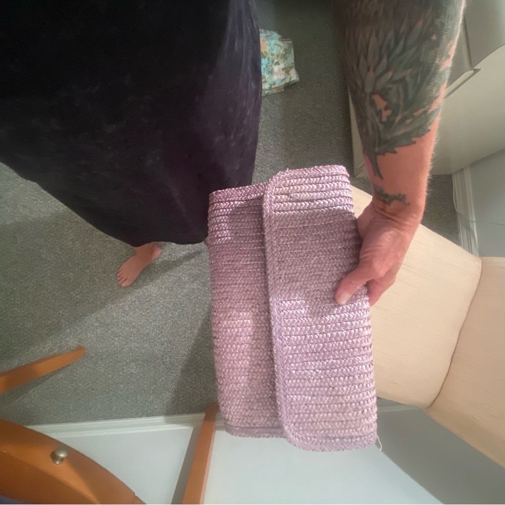Purple reed clutch